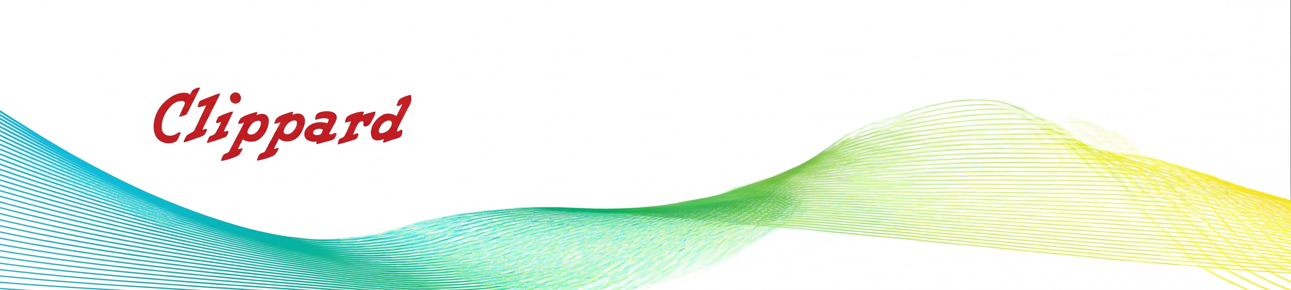 Clippard logo and brand wave graphic