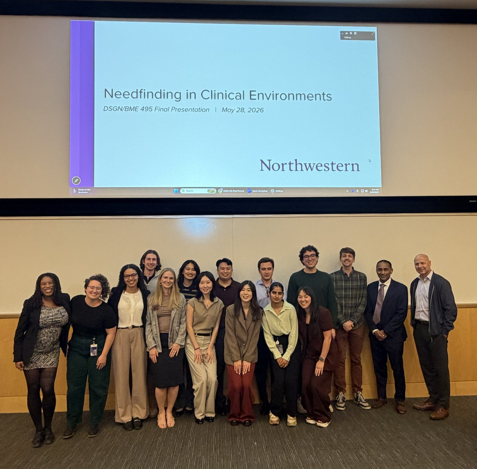 Needfinding presentation to Dr. Komanduri and clinical stakeholders at Northwestern Medicine